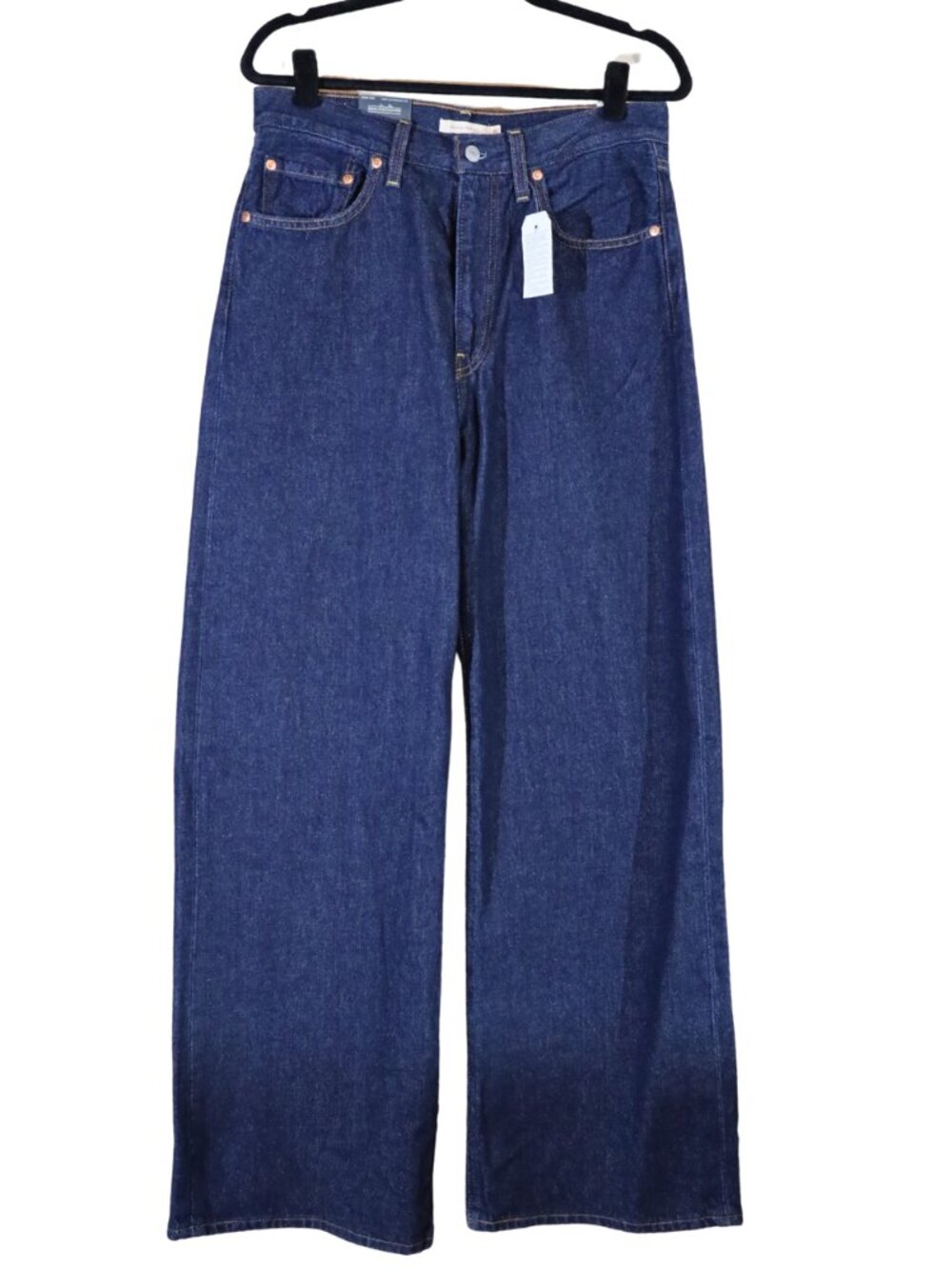 NWT Levi’s Ribcage Wide Leg Jeans Dark Wash Blue 30x32 Super High Rise